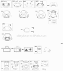 Air Cleaner Blower Housing Diagram and Parts List for  Briggs and Stratton Engine